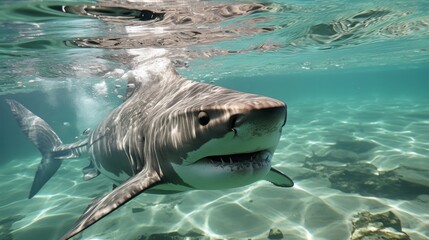 Close Up of Shark in Water