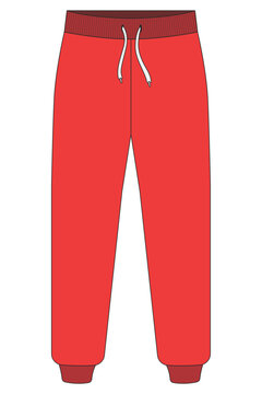 Joger pant mockup front view