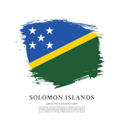 Flag of Solomon Islands vector illustration