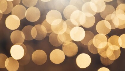 festive abstract christmas bokeh light background golden bokeh lights beige new year anniversary...