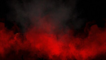 grunge dark horror black background with bright red mist smoke halloween goth design - obrazy, fototapety, plakaty