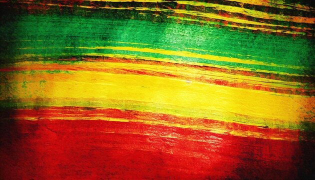 grunge abstract rastafarian colors background view