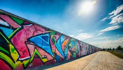 Naklejka premium graffiti wall abstract background