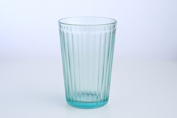 glass of water white background