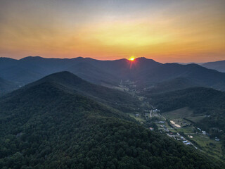 Sunset by Asheville, North Carolina