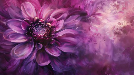 Purple Flower on Purple Background