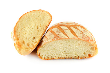 Bread isolated on white background.