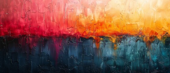 Abstract painting on a colorful background - obrazy, fototapety, plakaty