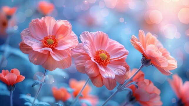 Filtered photos of beautiful flowers