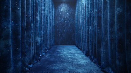 Fototapeta na wymiar Abstract blue wallpaper, photo backdrop, modern luxury dark background, contemporary decoration 