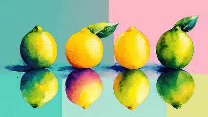 Nutrición Fresca y Saludable: Una Paleta de Frutas Vibrantes. Desde Anaranjado y Amarillo hasta el Verde Orgánico, una Dieta Llena de Vitaminas y Frescura Natural.
