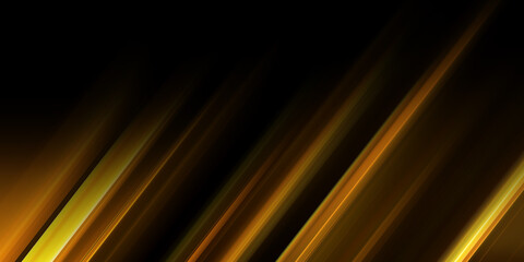 The speed of the golden lines of light. On a black background