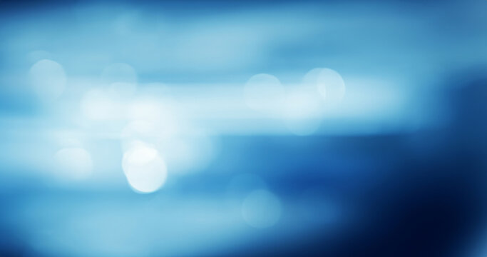 Captivating Deep Blue Blur, Ideal Background for Modern Technology Designs.
