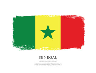 Flag of Senegal vector illustration