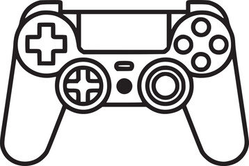Video game controller / gamepad flat icon for apps and websites