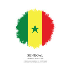 Flag of Senegal vector illustration