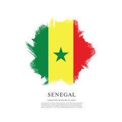 Flag of Senegal vector illustration