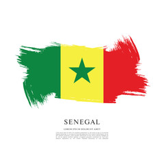Flag of Senegal vector illustration