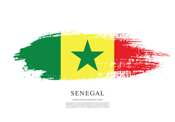 Flag of Senegal vector illustration
