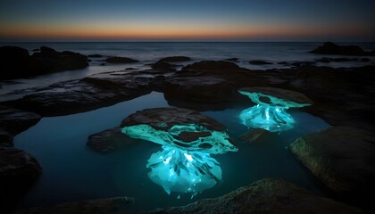 Bioluminescent Ethereal Water Elementals Nesting I Upscaled 3