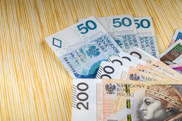 Wallpaper of Polish money.