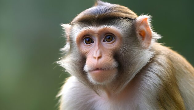 A Monkey Staring Intently At Something Upscaled 3
