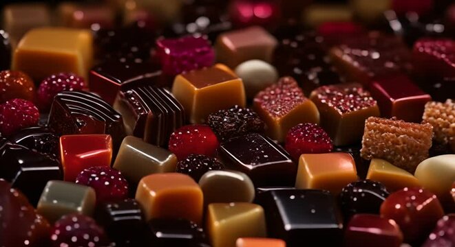Assortment of nougats.