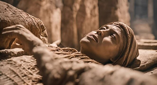 Mummy in Egypt.