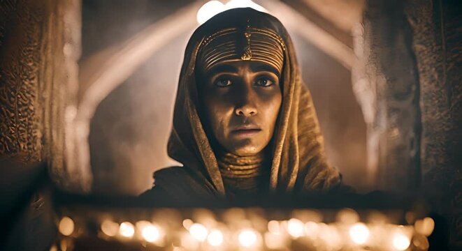 Mummy in Egypt.