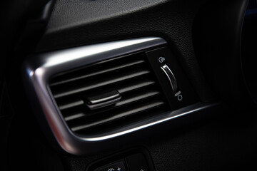 Modern luxury car air vents.