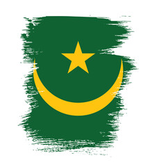 Flag of Mauritania vector illustration