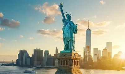 Meubelstickers Vrijheidsbeeld Statue Of Liberty