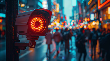 Red Traffic Light on Roadside