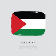 Flag of Palestine vector illustration