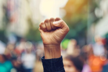 Fist protest hand  - obrazy, fototapety, plakaty