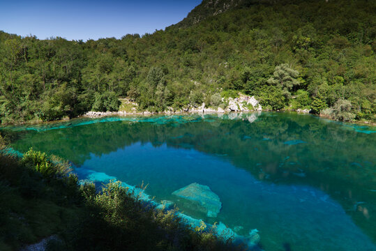 View of the Cornino lake in Friuli Venezia Giulia, Italy