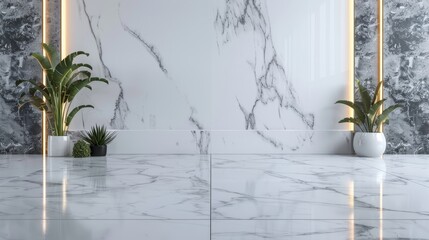 White Marble flooring for interior decoration