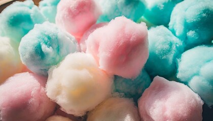 generative colorful cotton candy in soft color for background