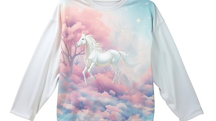 Majestic Gallop: Mesmerizing Ethereal Horse Shirt Print