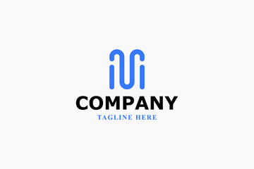 letter m zodiac minimal logo