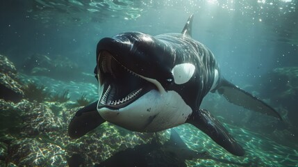 Killer Whale Attack: Killer whales are large and fierce predators. Has enormous strength Incidents of killer whales attacking humans can happen. 