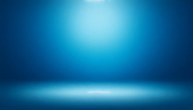 blue stage background with gradient light empty room for display your product