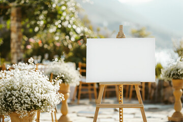 Rustic Wedding blank sign mockup