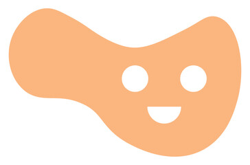 Smile shape icon. Vector illustration.	