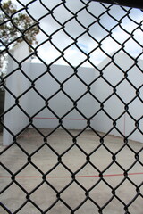 Fototapeta premium pickle ball courts in the summer