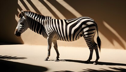 A Zebra With Its Stripes Blending Seamlessly Into Upscaled 6
