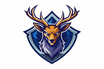  A sports team logo featuring a goat vector art illustration 