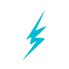 Blue thunderbolt,Lightning icons isolated on background. Render of lightning hit, electric strikes, Flash of thunderbolt.