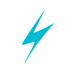 Blue thunderbolt,Lightning icons isolated on background. Render of lightning hit, electric strikes, Flash of thunderbolt.