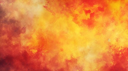 Abstract watercolor background. Orange and yellow colors. Vector illustration.